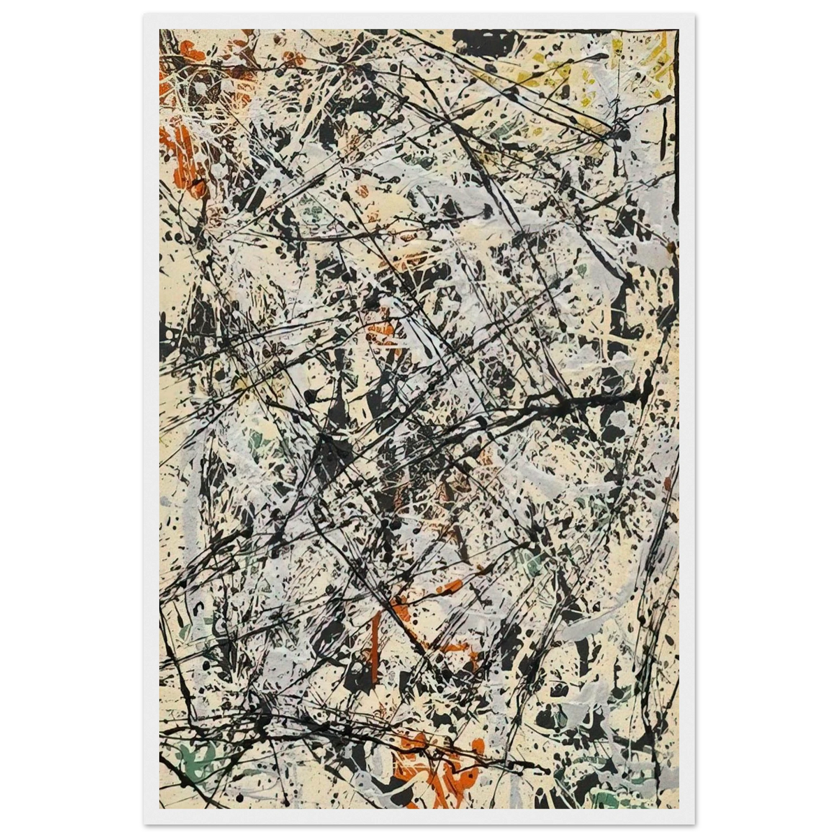 NUMBER 32 1947 Framed Poster | Jackson Pollock Framed Prints Wall Art | Jackson Pollock Store