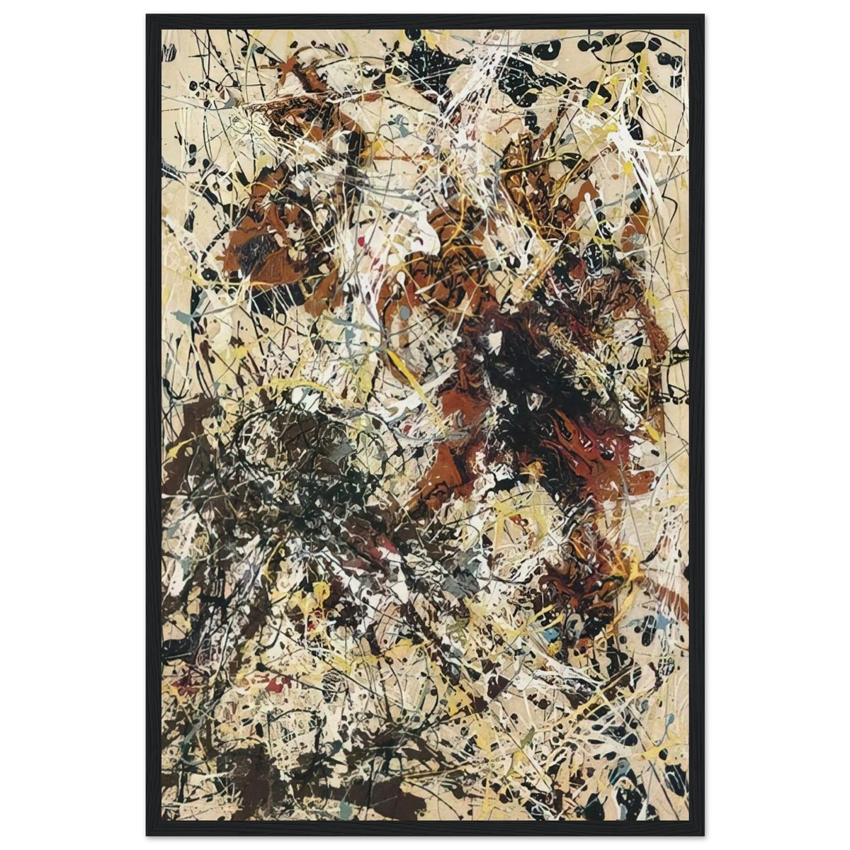 NUMBER 12 1949 Framed Poster | Jackson Pollock Framed Prints Wall Art | Jackson Pollock Store