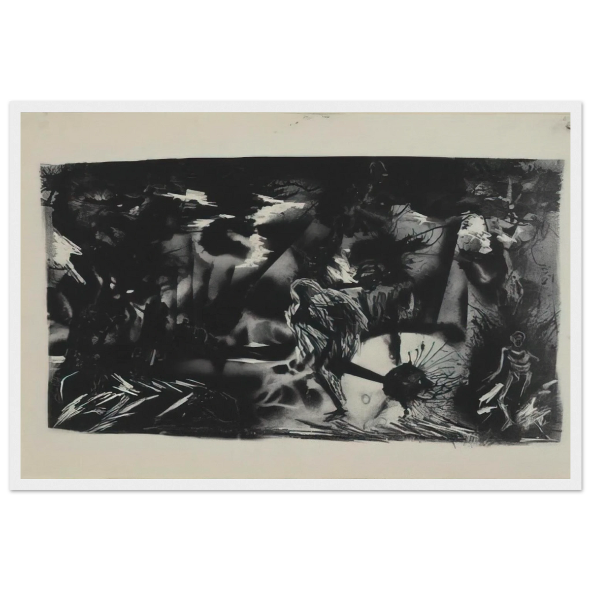 FIGURES IN A LANDSCAPE Framed Poster | Jackson Pollock Framed Prints Wall Art | Jackson Pollock Store