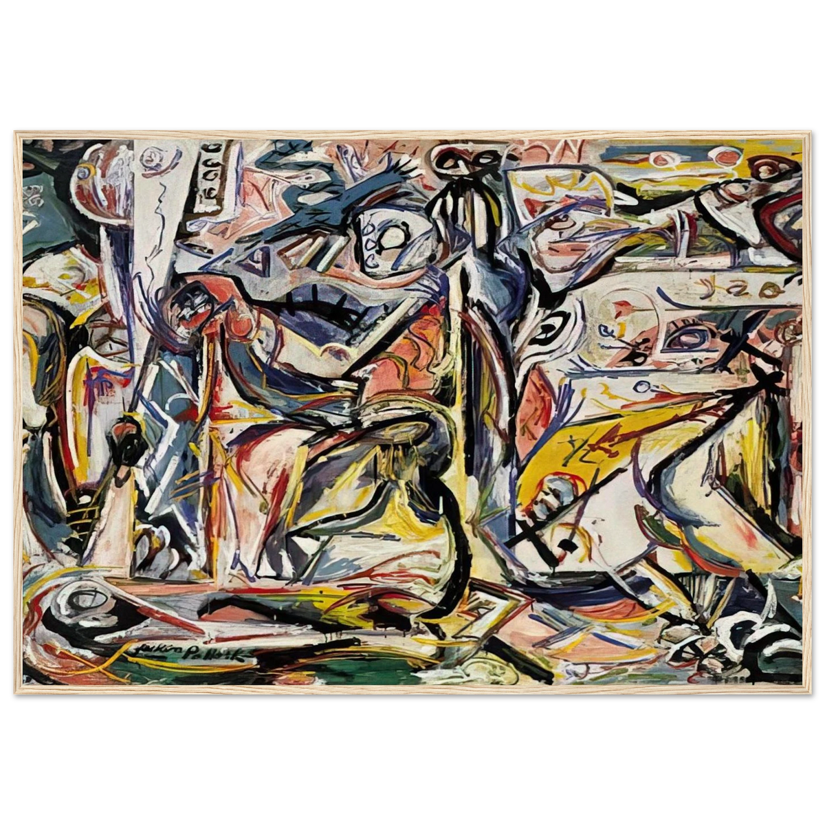 CIRCUMCISION JANUARY 1946 1 Framed Poster | Jackson Pollock Framed Prints Wall Art | Jackson Pollock Store