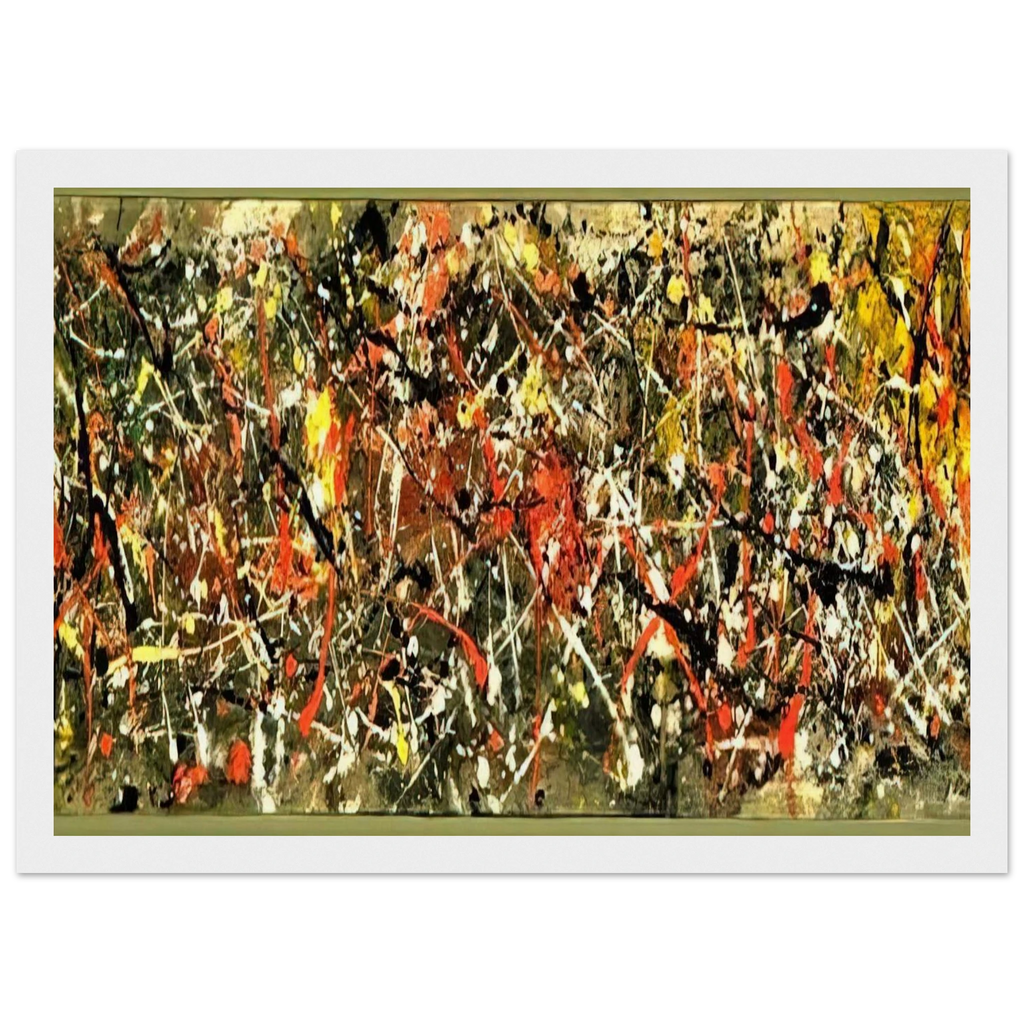 NUMBER 25 Framed Poster | Jackson Pollock Framed Prints Wall Art | Jackson Pollock Store