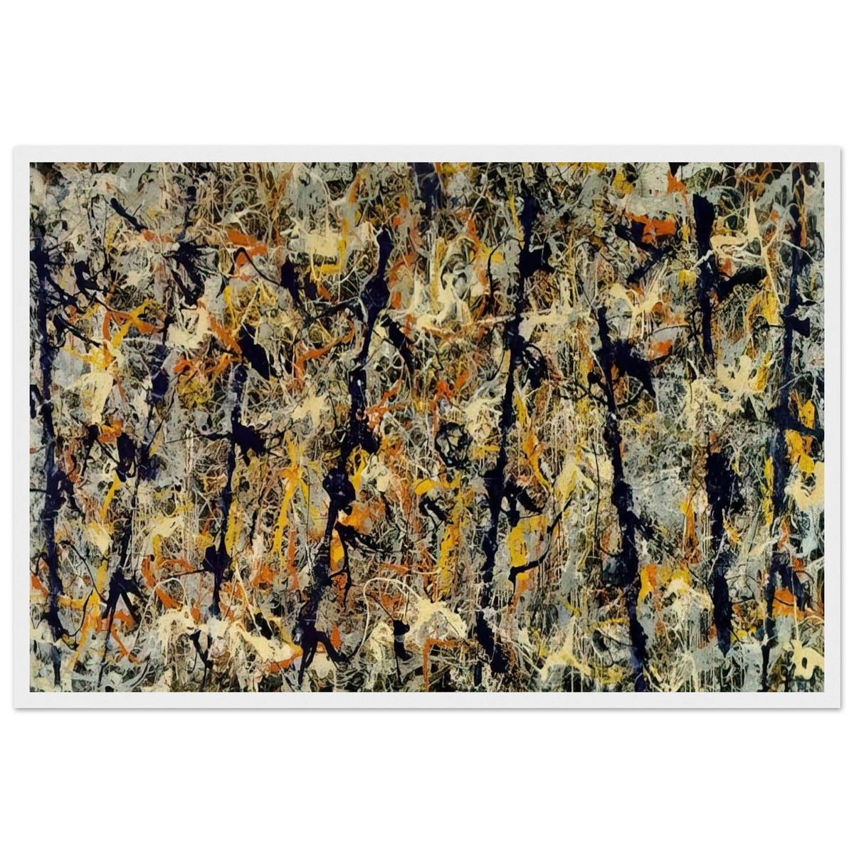 BLUE POLES NUMBER 11 1952 1 Framed Poster | Jackson Pollock Framed Prints Wall Art | Jackson Pollock Store