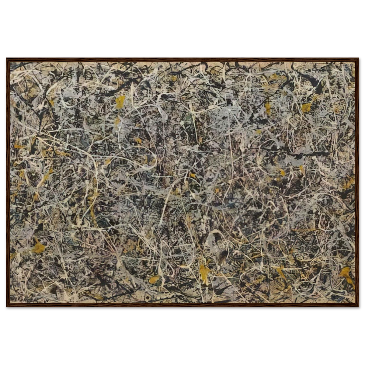 NUMBER 1 Framed Poster | Jackson Pollock Framed Prints Wall Art | Jackson Pollock Store
