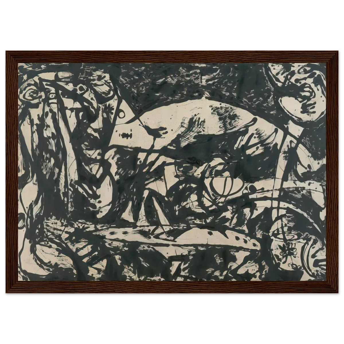 NUMBER 14 Framed Poster | Jackson Pollock Framed Prints Wall Art | Jackson Pollock Store