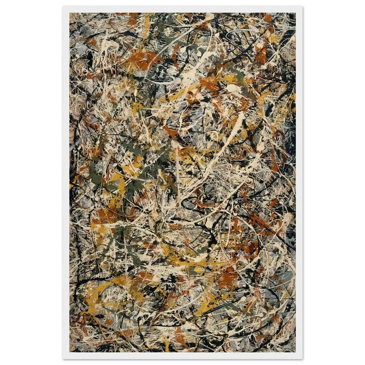 NUMBER 3 1 Framed Poster | Jackson Pollock Framed Prints Wall Art | Jackson Pollock Store