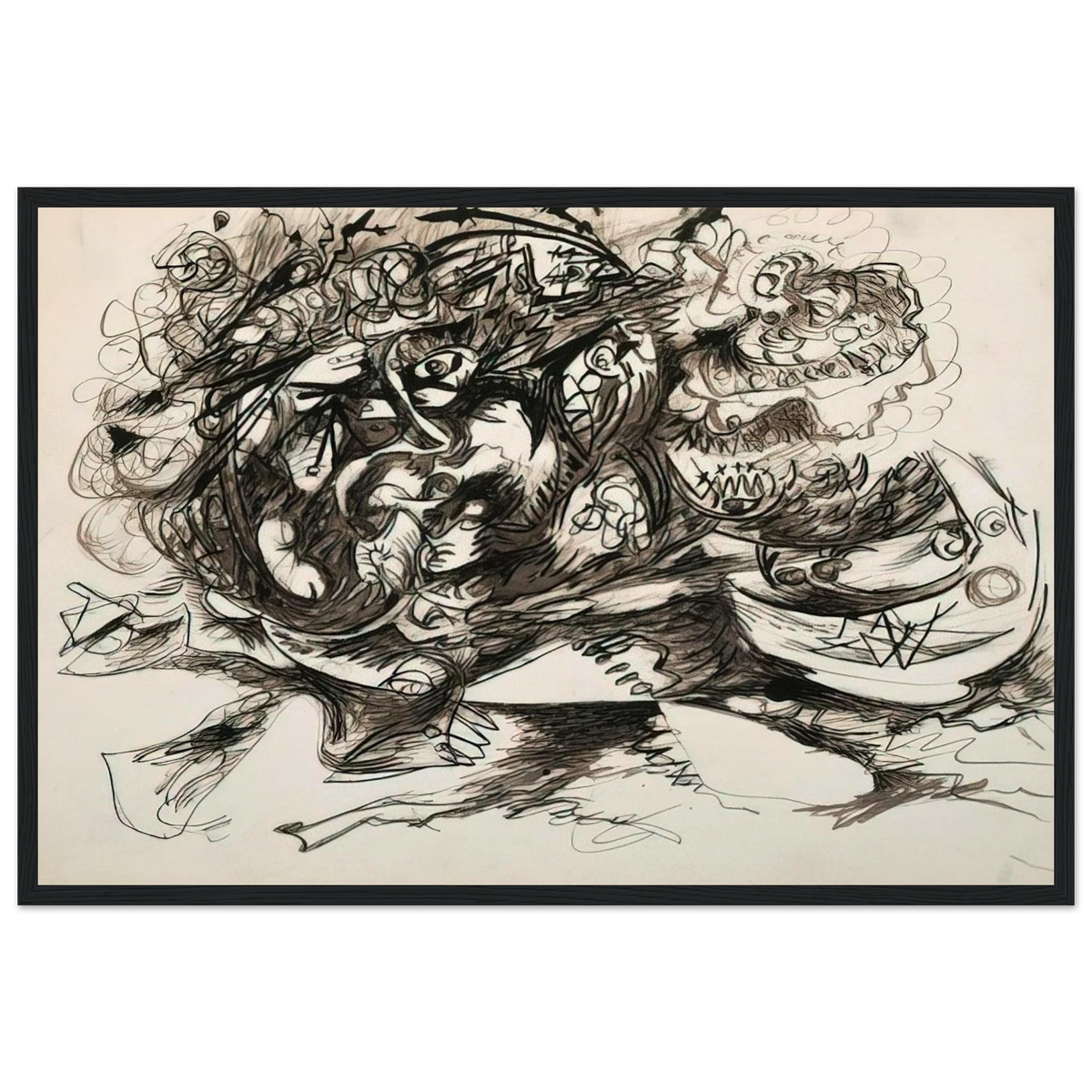 UNTITLED O CONNOR THAW 771 Framed Poster | Jackson Pollock Framed Prints Wall Art | Jackson Pollock Store