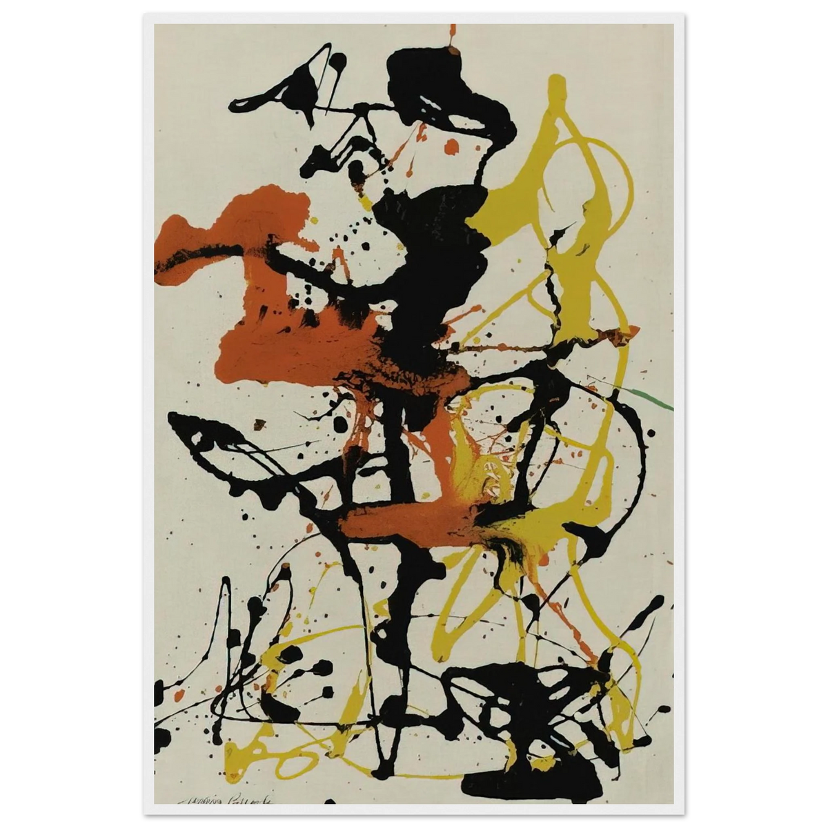NUMBER 26 1949 Framed Poster | Jackson Pollock Framed Prints Wall Art | Jackson Pollock Store
