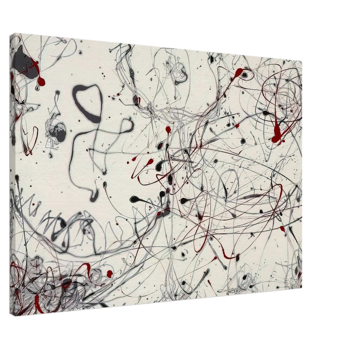 NUMBER 4 GRAY AND RED 1948 Canvas | Jackson Pollock Canvas | Jackson Pollock Store
