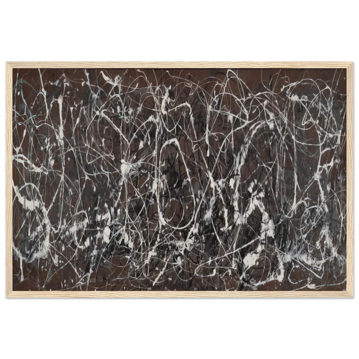 NUMBER 13A ARABESQUE 1948 Framed Poster | Jackson Pollock Framed Prints Wall Art | Jackson Pollock Store