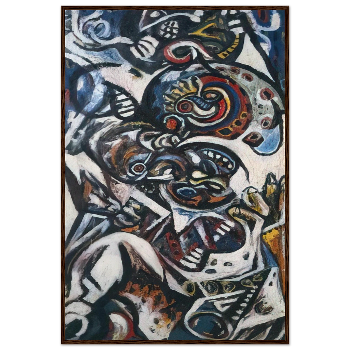 BIRTH Framed Poster | Jackson Pollock Framed Prints Wall Art | Jackson Pollock Store