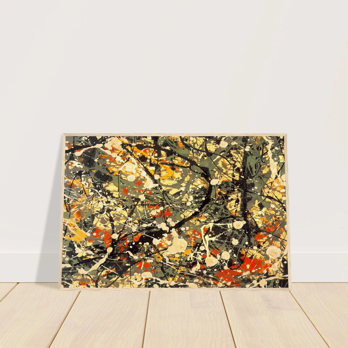 NUMBER 8 DETAIL Framed Poster | Jackson Pollock Framed Prints Wall Art | Jackson Pollock Store
