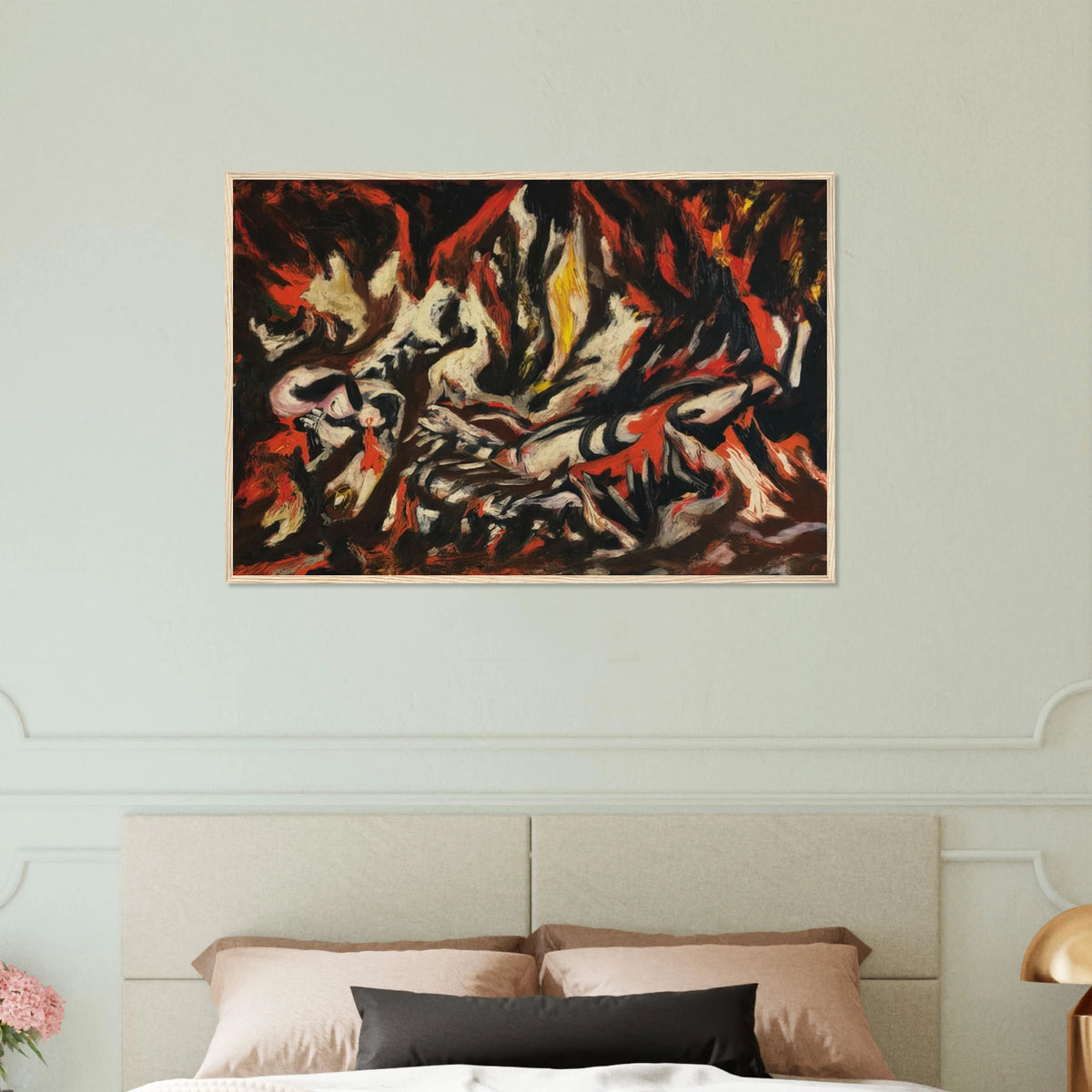THE FLAME 1938 Framed Poster | Jackson Pollock Framed Prints Wall Art | Jackson Pollock Store