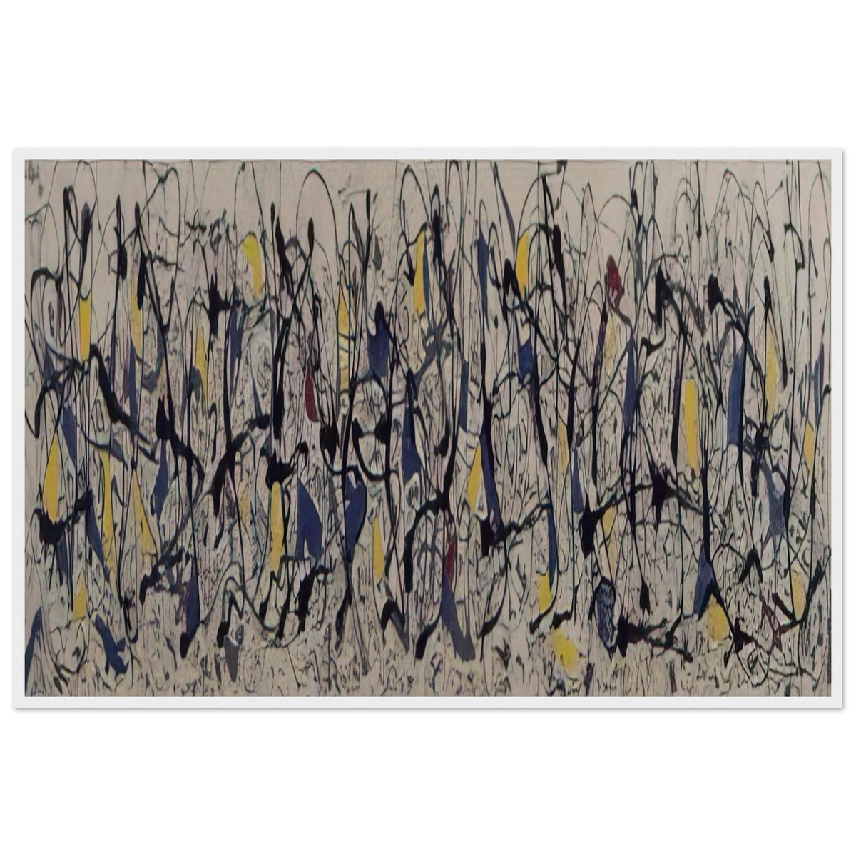SUMMERTIME NUMBER 9A 1948 Framed Poster | Jackson Pollock Framed Prints Wall Art | Jackson Pollock Store