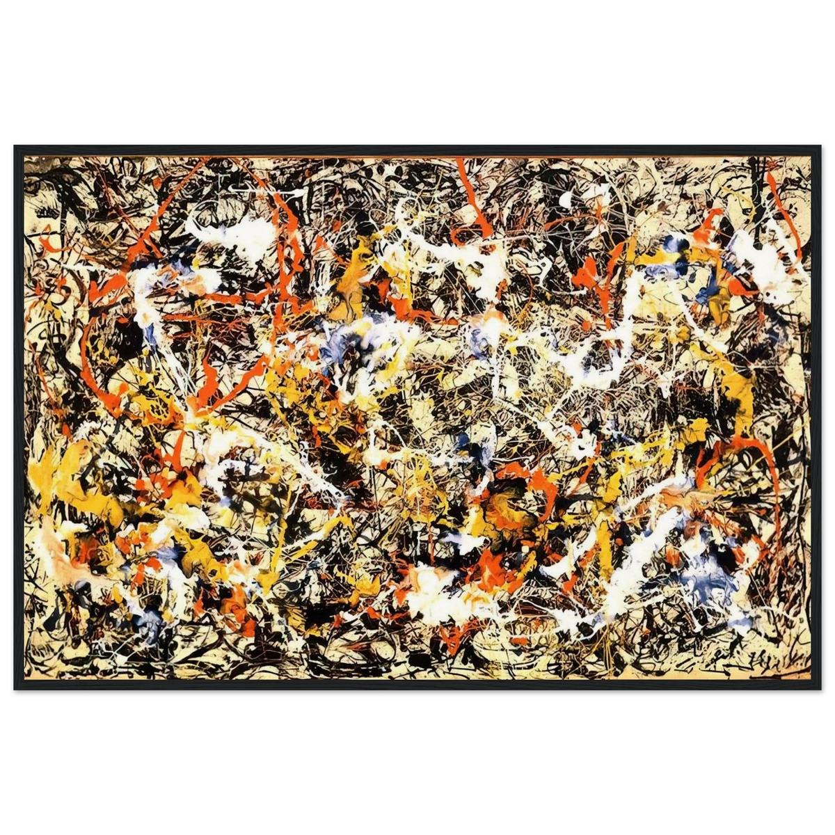 CONVERGENCE 1952 Framed Poster | Jackson Pollock Framed Prints Wall Art | Jackson Pollock Store
