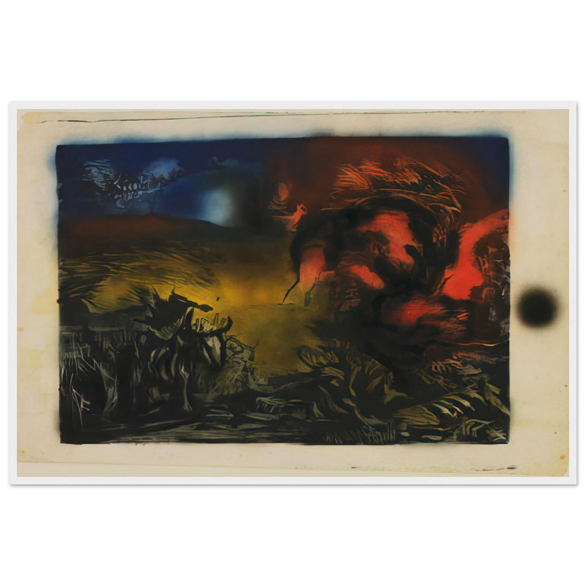 LANDSCAPE WITH STEER 1937 Framed Poster | Jackson Pollock Framed Prints Wall Art | Jackson Pollock Store
