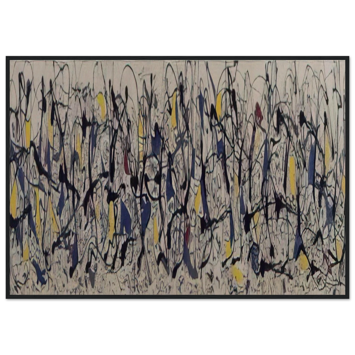 SUMMERTIME NUMBER 9A 1948 Framed Poster | Jackson Pollock Framed Prints Wall Art | Jackson Pollock Store