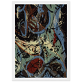 COMPOSITION WITH POURING II Framed Poster | Jackson Pollock Framed Prints Wall Art | Jackson Pollock Store
