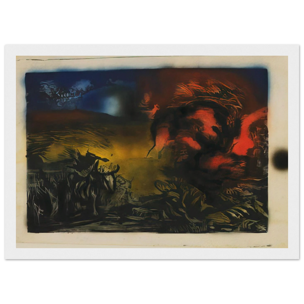 LANDSCAPE WITH STEER 1937 Framed Poster | Jackson Pollock Framed Prints Wall Art | Jackson Pollock Store