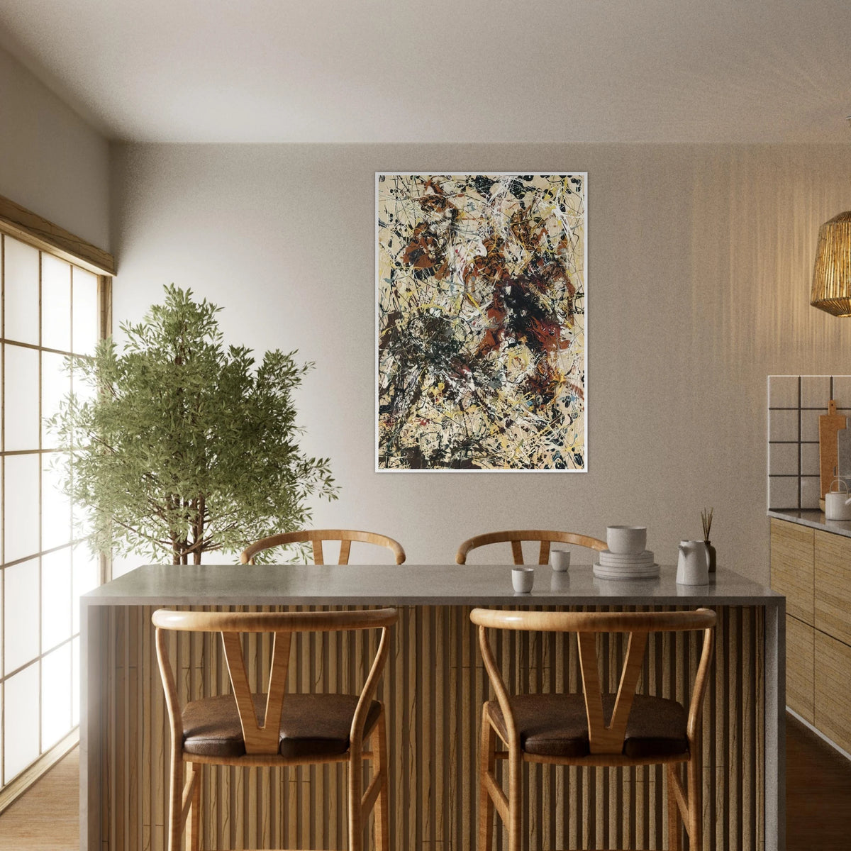 NUMBER 12 1949 Framed Poster | Jackson Pollock Framed Prints Wall Art | Jackson Pollock Store