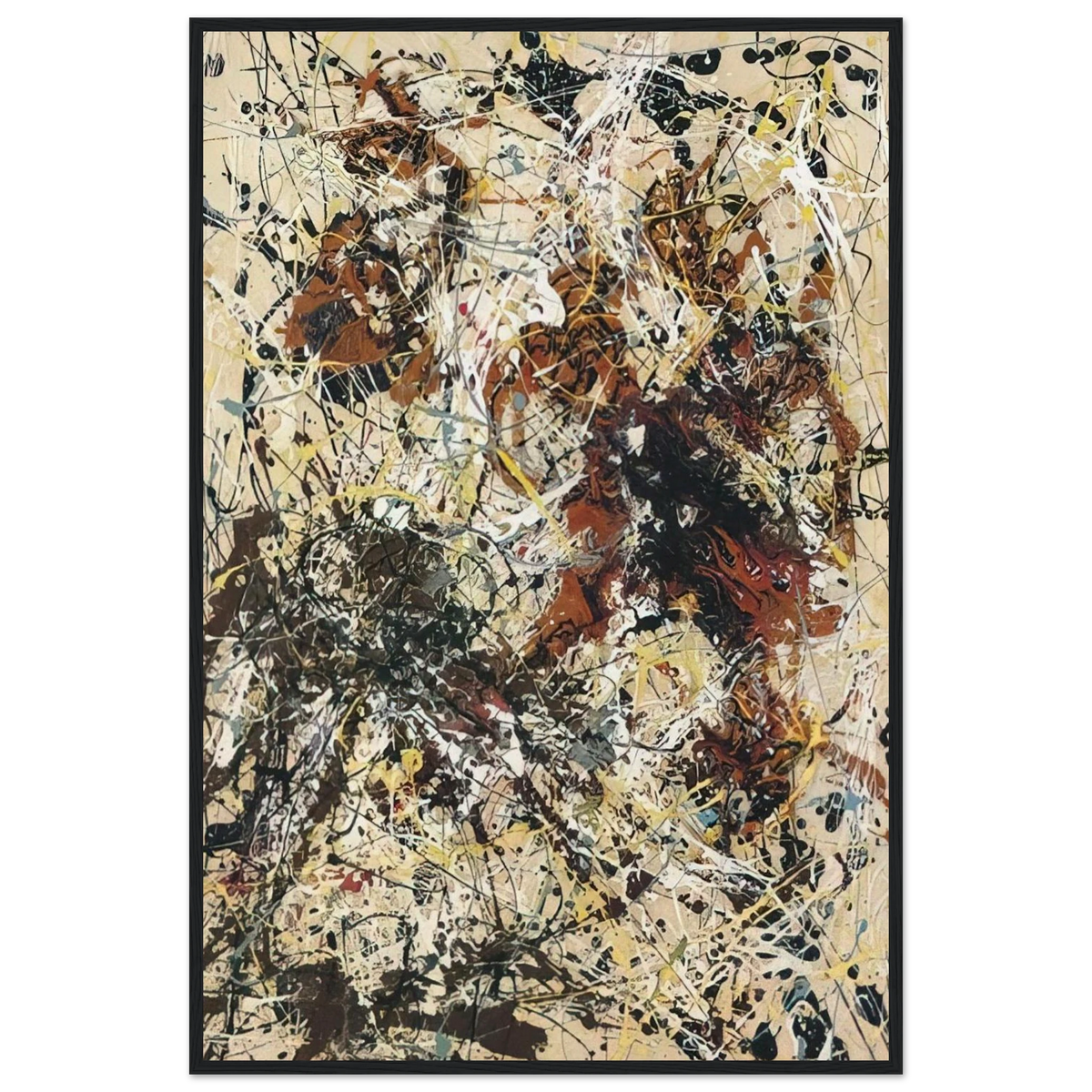 NUMBER 12 1949 Framed Poster | Jackson Pollock Framed Prints Wall Art | Jackson Pollock Store