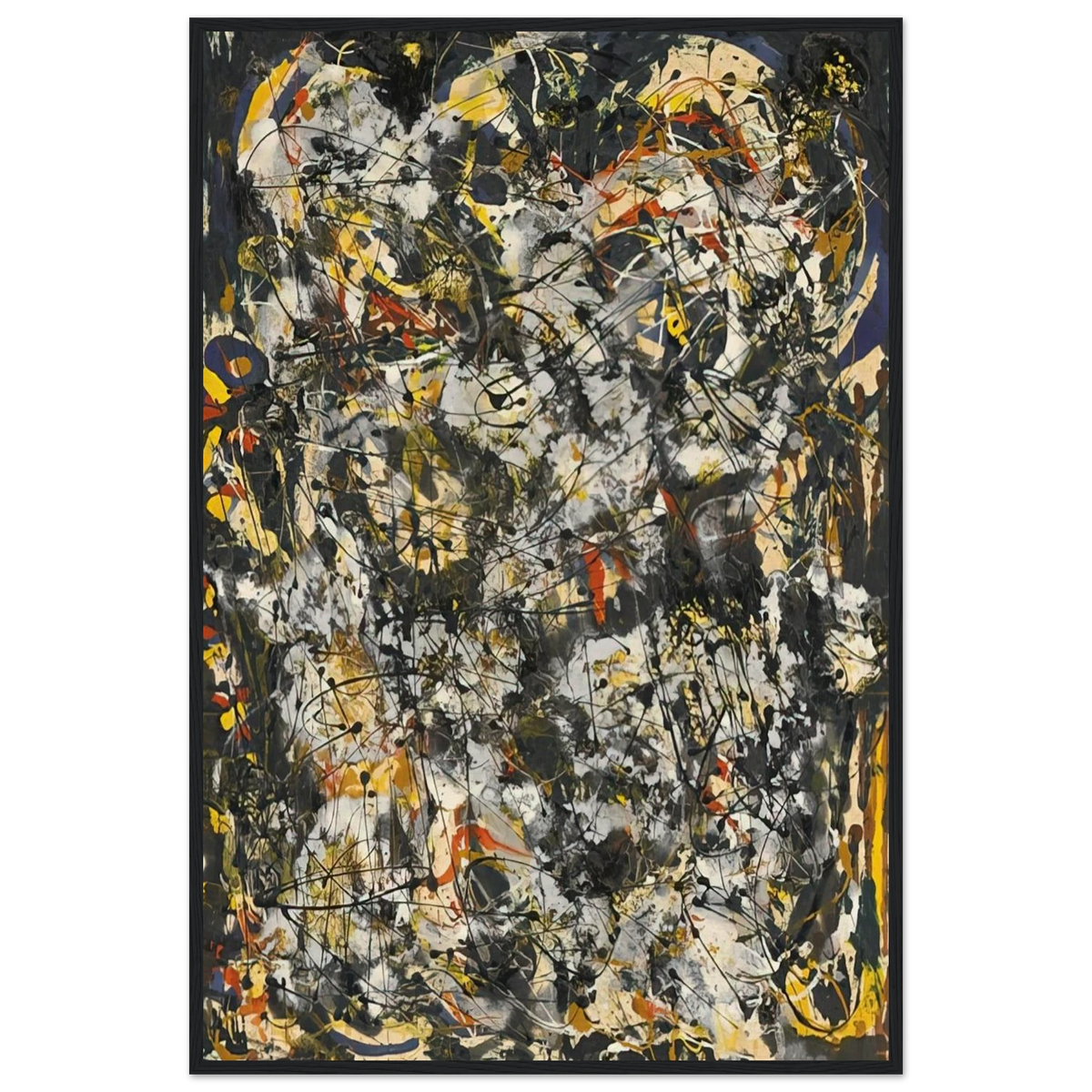NUMBER 4 1951 Framed Poster | Jackson Pollock Framed Prints Wall Art | Jackson Pollock Store