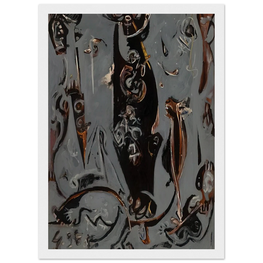 TOTEM LESSON 2 1945 Framed Poster | Jackson Pollock Framed Prints Wall Art | Jackson Pollock Store