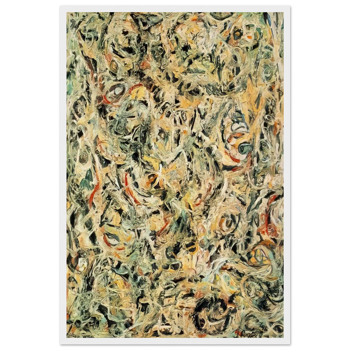EYES IN THE HEAT 1946 Framed Poster | Jackson Pollock Framed Prints Wall Art | Jackson Pollock Store