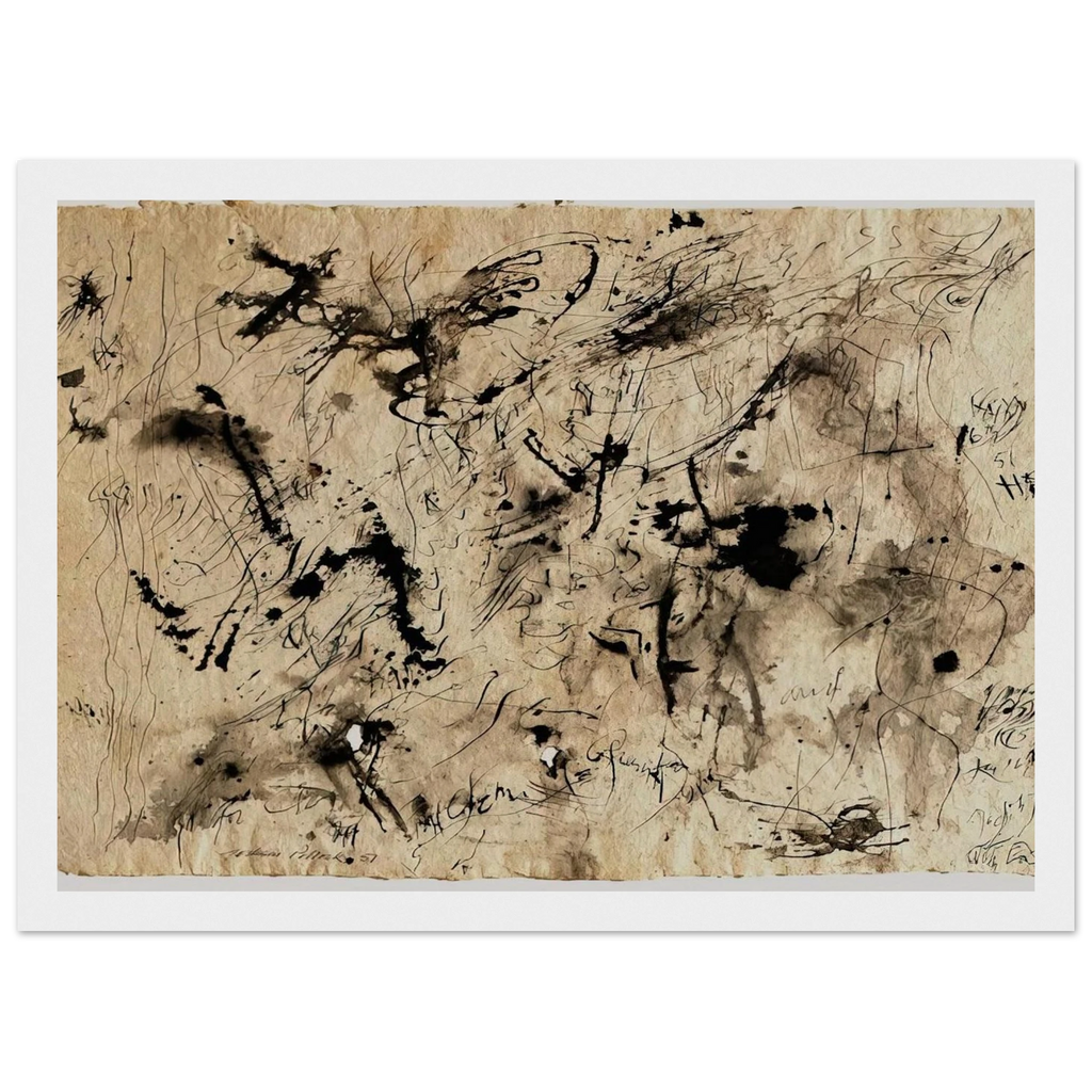 UNTITLED 1951 1 Framed Poster | Jackson Pollock Framed Prints Wall Art | Jackson Pollock Store