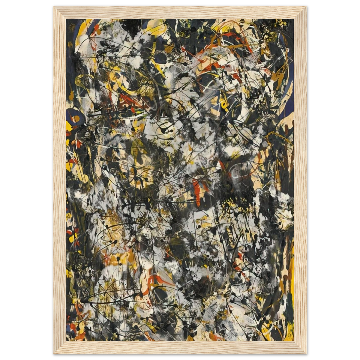 NUMBER 4 1951 Framed Poster | Jackson Pollock Framed Prints Wall Art | Jackson Pollock Store