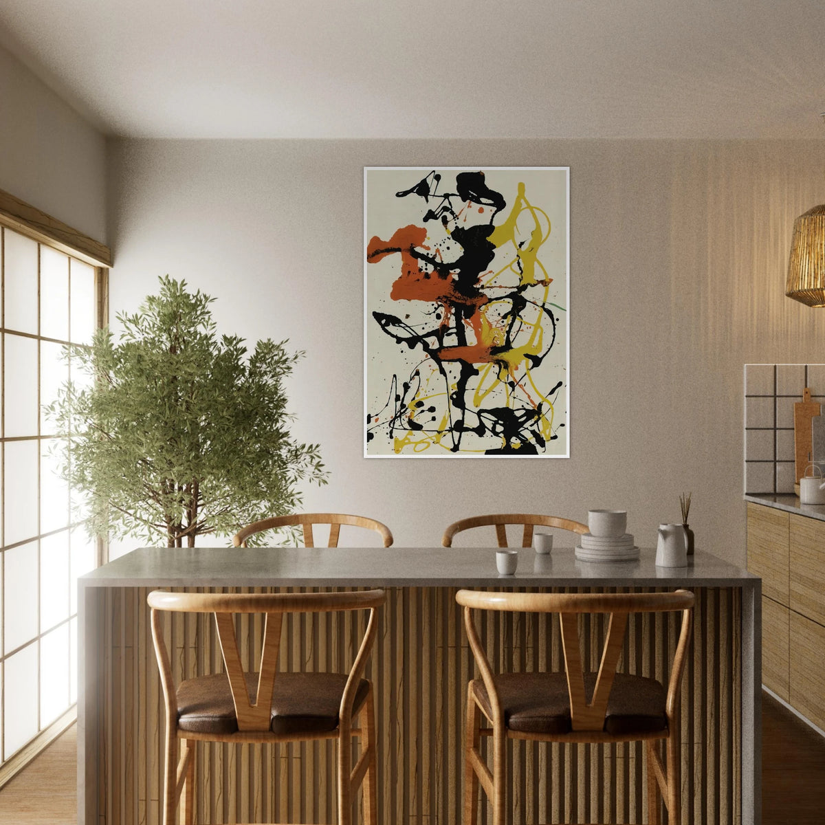 NUMBER 26 1949 Framed Poster | Jackson Pollock Framed Prints Wall Art | Jackson Pollock Store