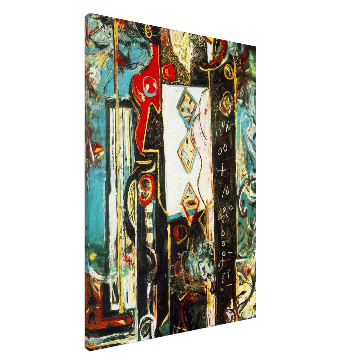 MALE AND FEMALE Canvas | Jackson Pollock Canvas | Jackson Pollock Store