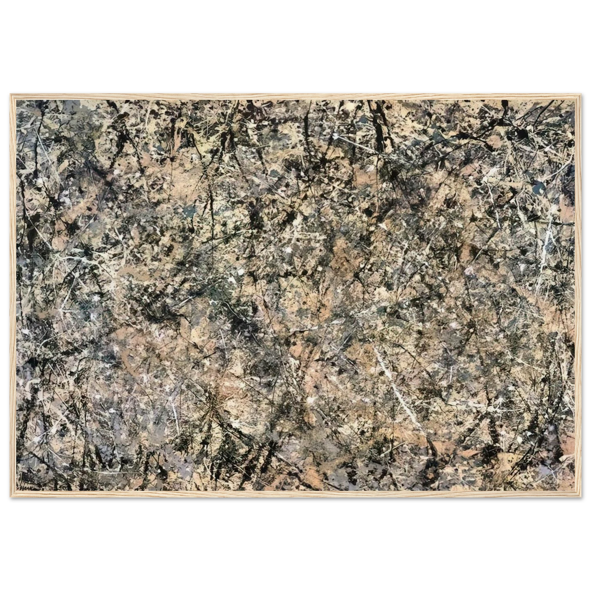 NUMBER 1 LAVENDER MIST 1950 1 Framed Poster | Jackson Pollock Framed Prints Wall Art | Jackson Pollock Store