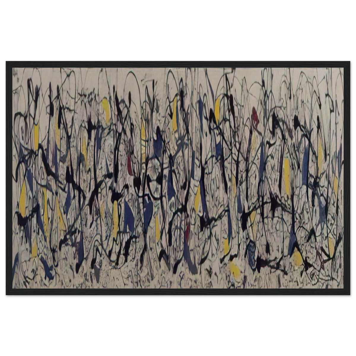 SUMMERTIME NUMBER 9A 1948 Framed Poster | Jackson Pollock Framed Prints Wall Art | Jackson Pollock Store