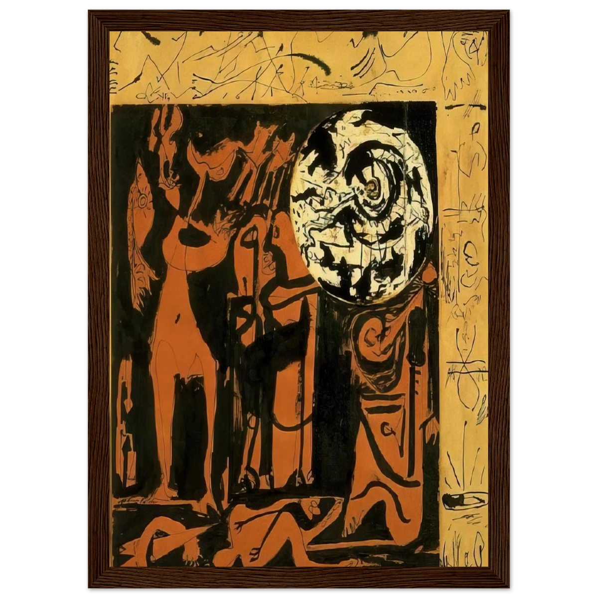UNTITLED 3 Framed Poster | Jackson Pollock Framed Prints Wall Art | Jackson Pollock Store
