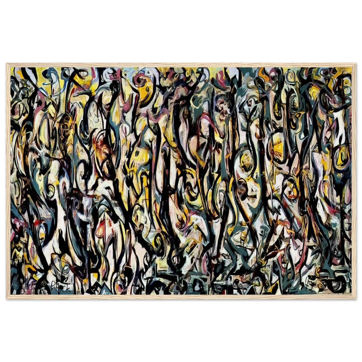 MURAL 1943 1 Framed Poster | Jackson Pollock Framed Prints Wall Art | Jackson Pollock Store