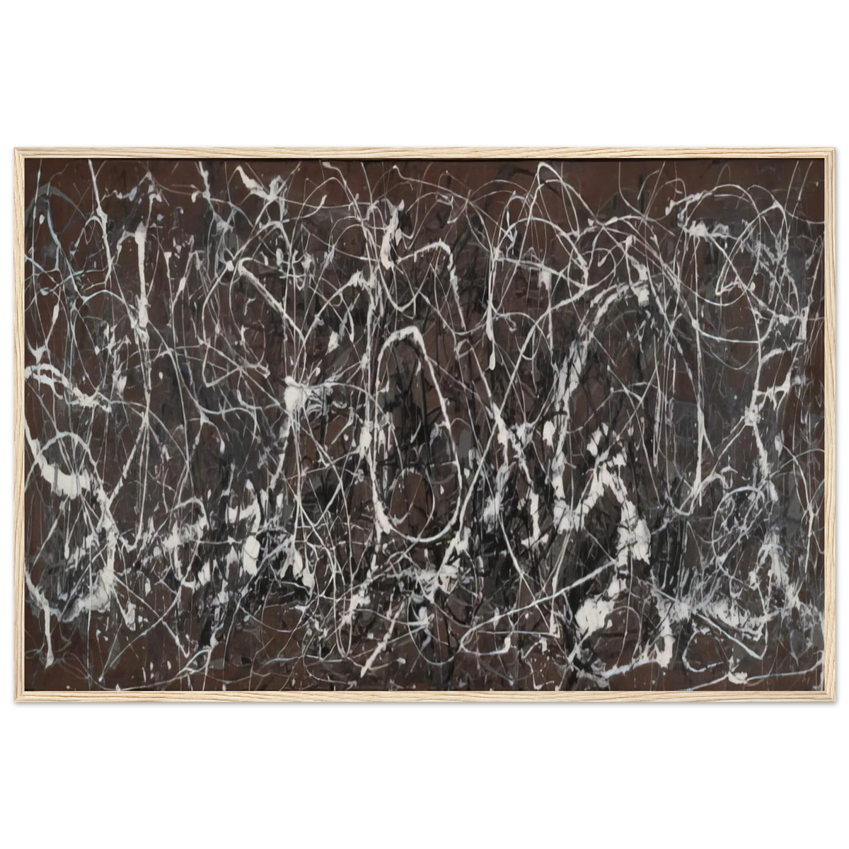 NUMBER 13A ARABESQUE 1948 Framed Poster | Jackson Pollock Framed Prints Wall Art | Jackson Pollock Store
