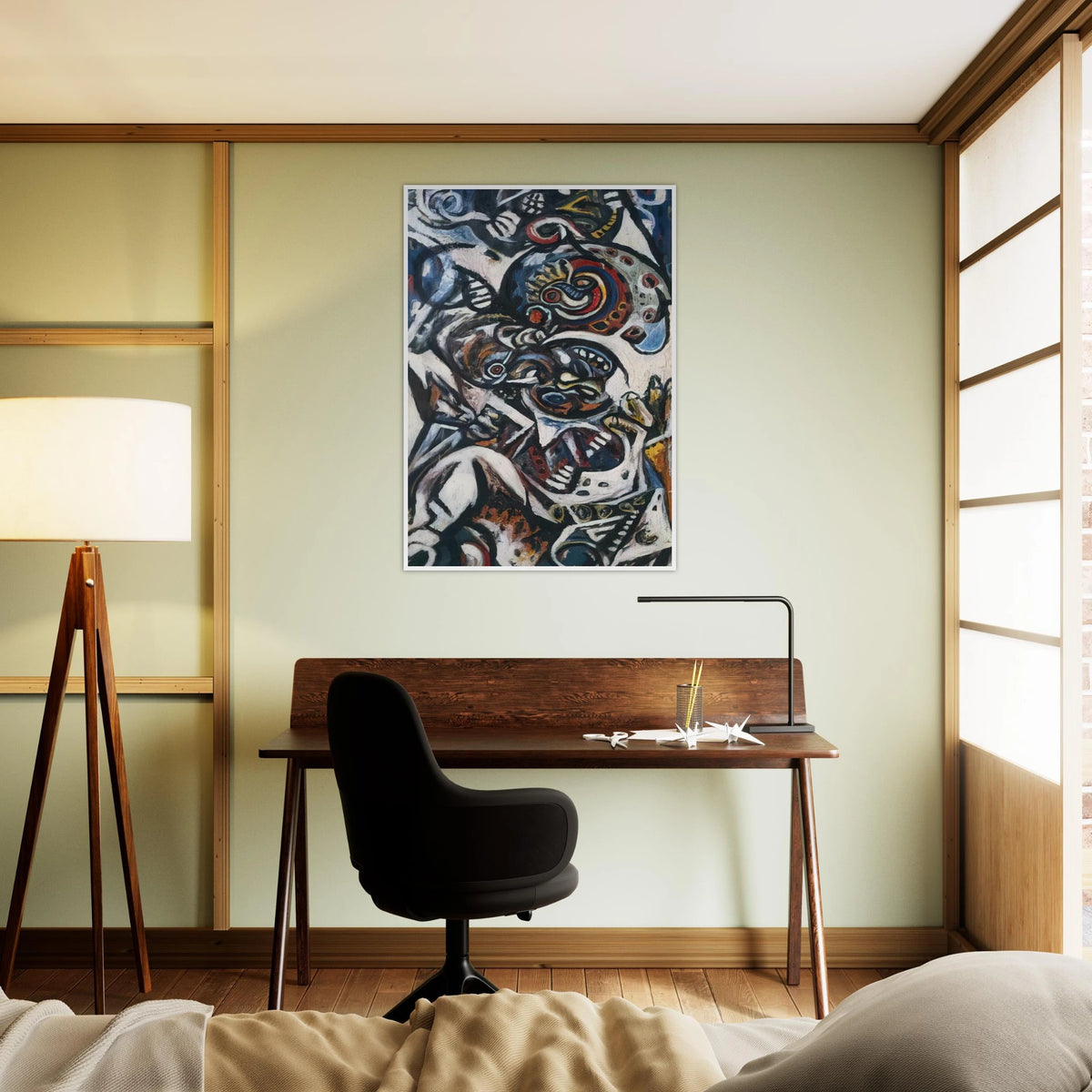 BIRTH Framed Poster | Jackson Pollock Framed Prints Wall Art | Jackson Pollock Store