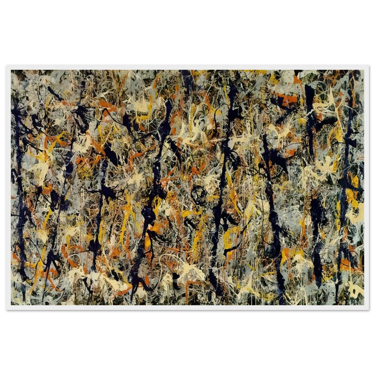 BLUE POLES NUMBER 11 1952 1 Framed Poster | Jackson Pollock Framed Prints Wall Art | Jackson Pollock Store