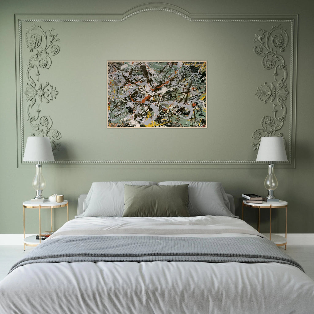 UNTITLED GREEN SILVER 1949 Framed Poster | Jackson Pollock Framed Prints Wall Art | Jackson Pollock Store
