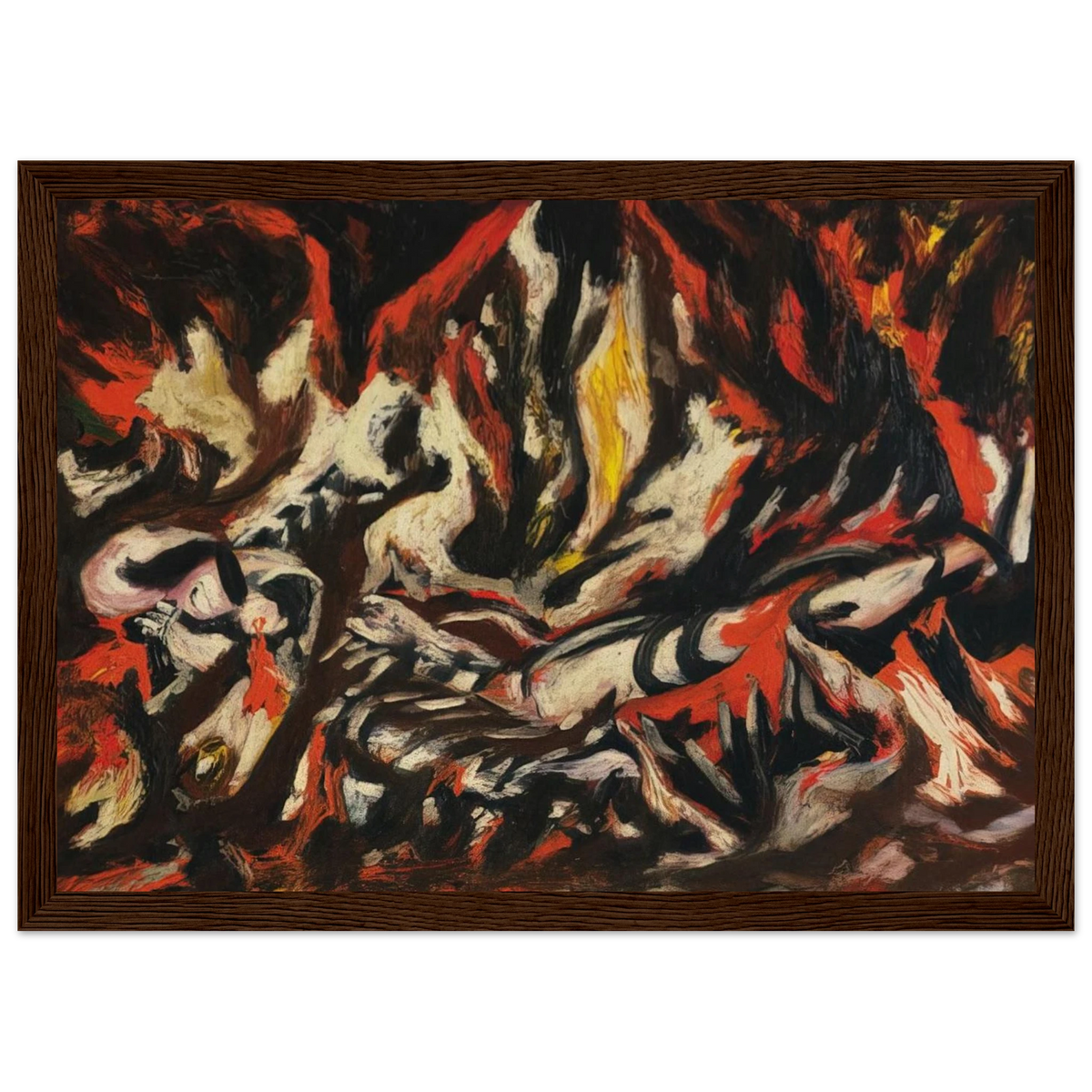 THE FLAME 1938 Framed Poster | Jackson Pollock Framed Prints Wall Art | Jackson Pollock Store
