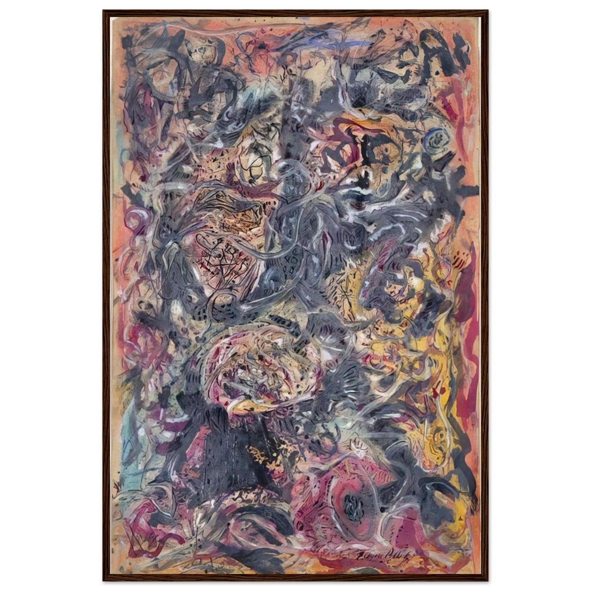 PATTERN Framed Poster | Jackson Pollock Framed Prints Wall Art | Jackson Pollock Store