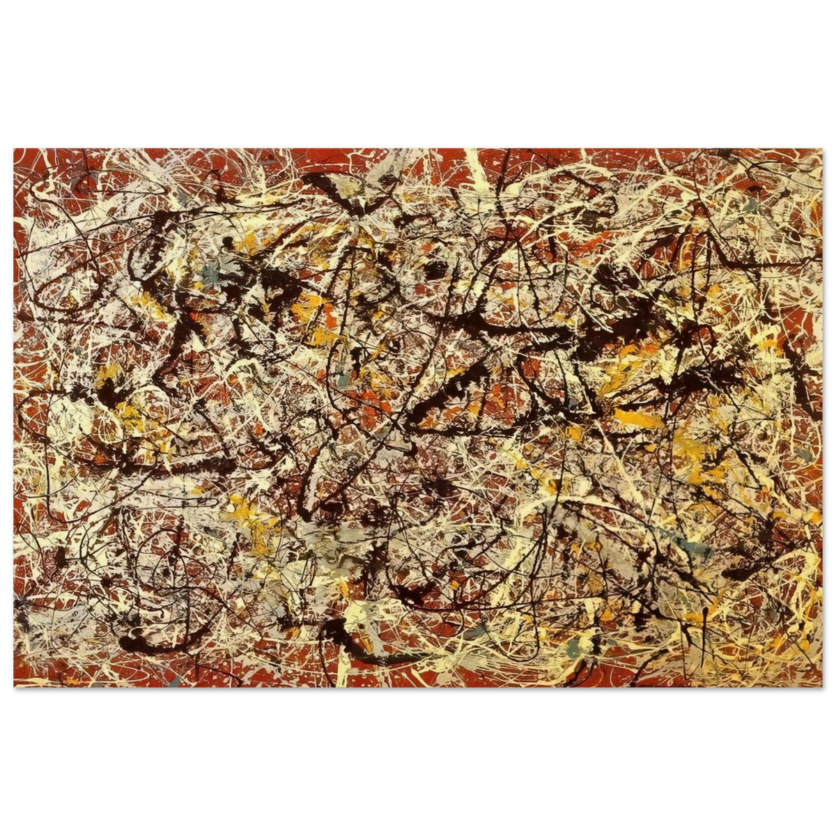 MURAL ON INDIAN RED GROUND 1950 Poster | Jackson Pollock Poster | Jackson Pollock Store