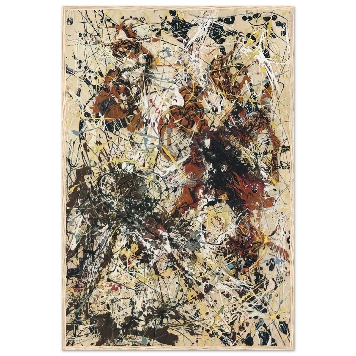 NUMBER 12 1949 Framed Poster | Jackson Pollock Framed Prints Wall Art | Jackson Pollock Store