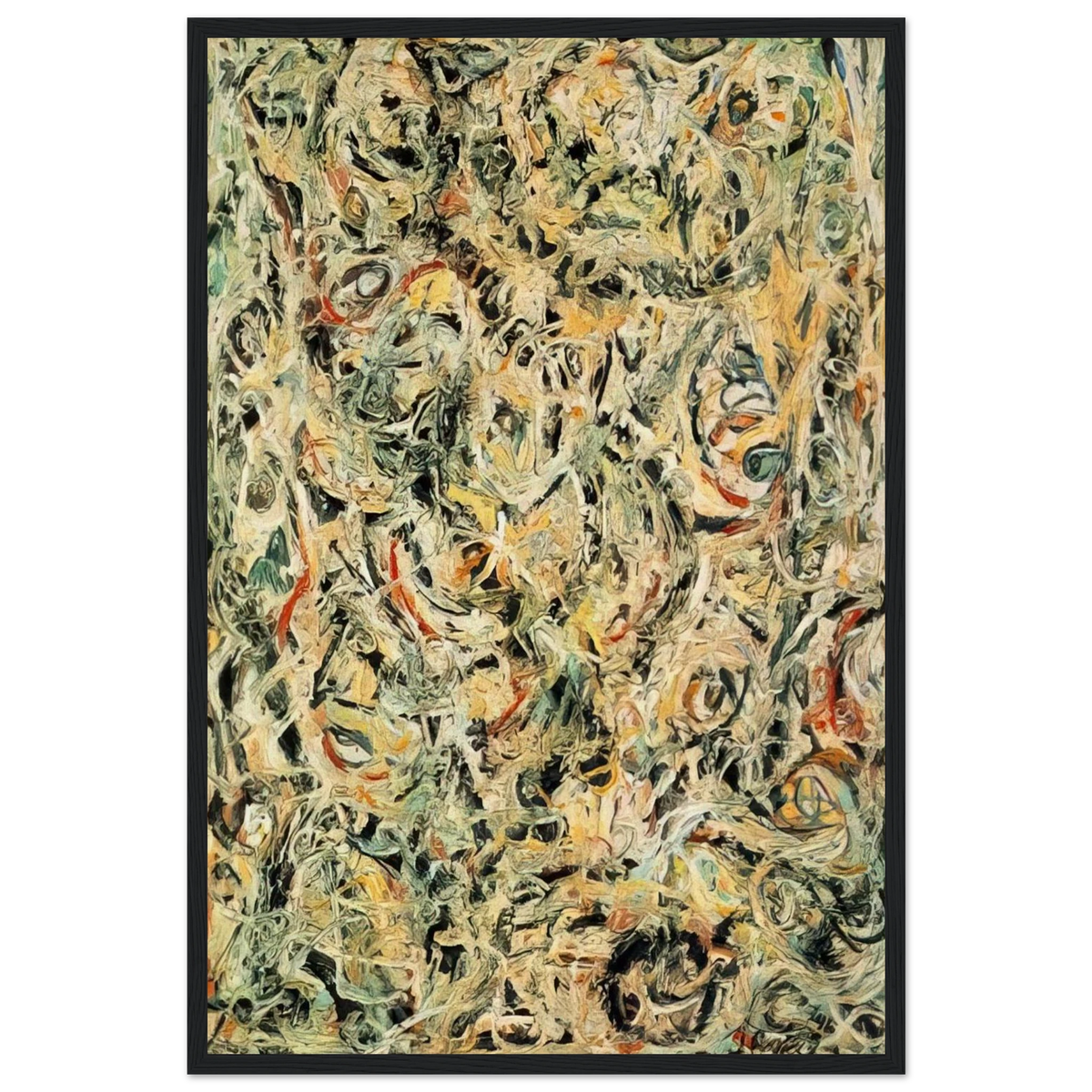 EYES IN THE HEAT 1946 Framed Poster | Jackson Pollock Framed Prints Wall Art | Jackson Pollock Store