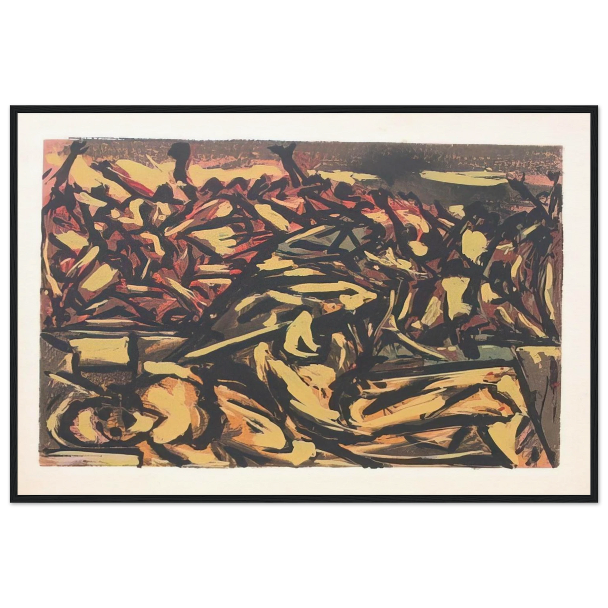 UNTITLED 1941 1 Framed Poster | Jackson Pollock Framed Prints Wall Art | Jackson Pollock Store