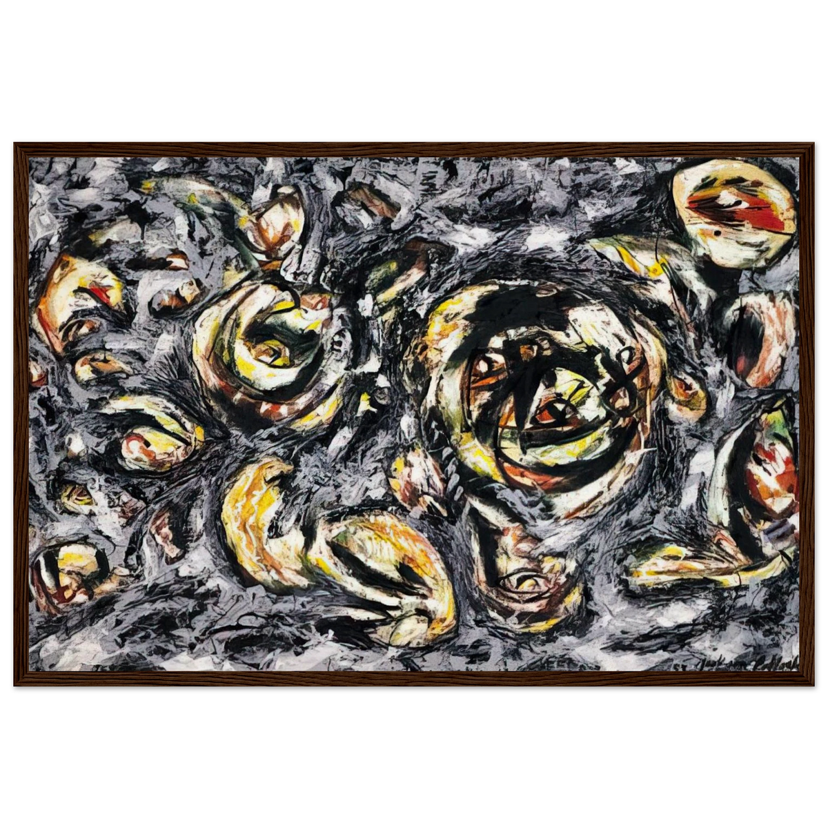 OCEAN GREYNESS 1953 Framed Poster | Jackson Pollock Framed Prints Wall Art | Jackson Pollock Store