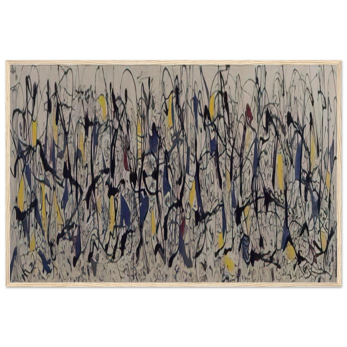 SUMMERTIME NUMBER 9A 1948 Framed Poster | Jackson Pollock Framed Prints Wall Art | Jackson Pollock Store