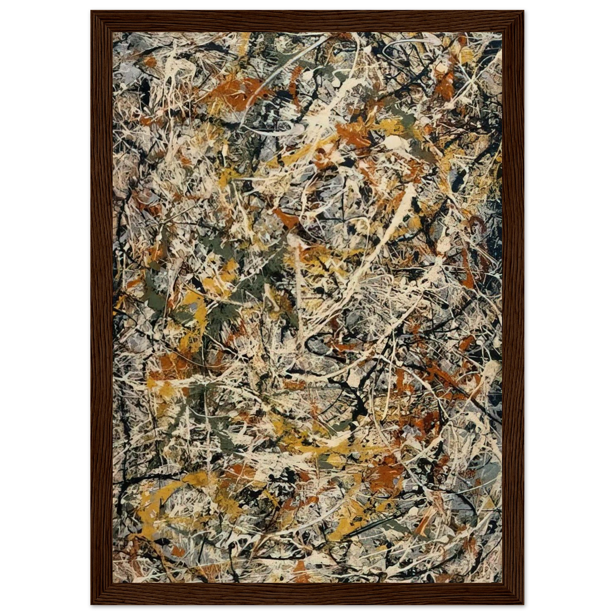 NUMBER 3 1 Framed Poster | Jackson Pollock Framed Prints Wall Art | Jackson Pollock Store