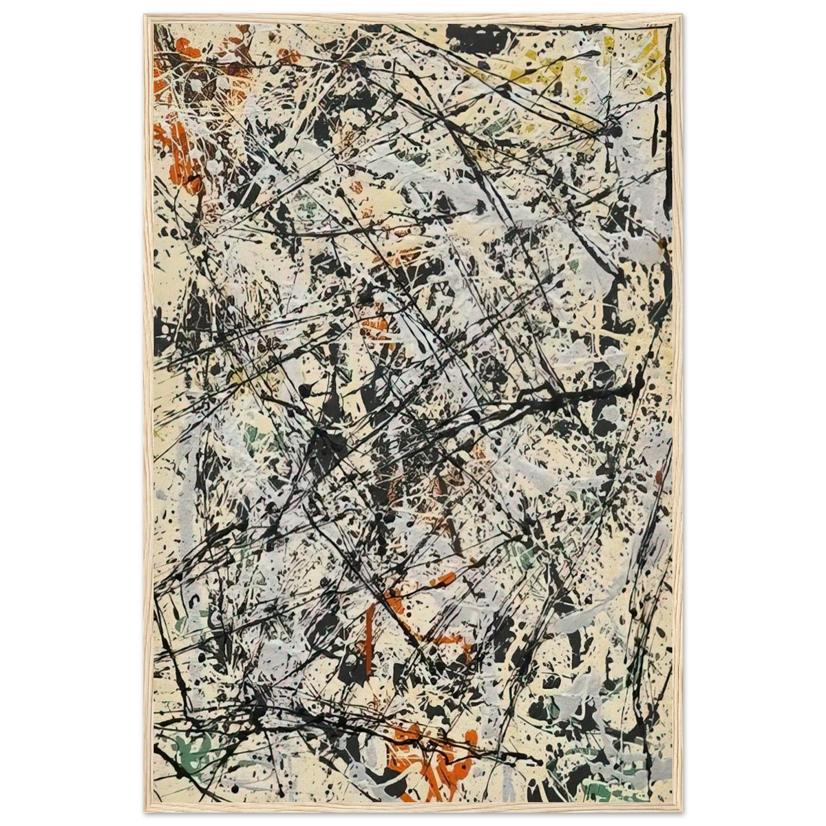 NUMBER 32 1947 Framed Poster | Jackson Pollock Framed Prints Wall Art | Jackson Pollock Store