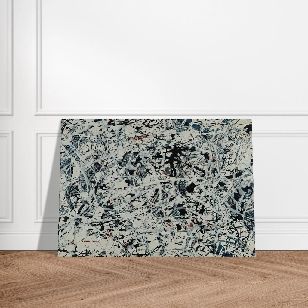 COMPOSITION WHITE BLACK BLUE AND RED ON WHITE 1948 Canvas | Jackson Pollock Canvas | Jackson Pollock Store